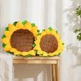thumbnail image 5 of Sunlit Set of 2 Sunflower Pillow, 3D Decorative Throw Pillow, 20.4"& 16.5" Cute Sunflower Decor for Plant Lover, Sofa Couch Living Room Bedroom Nursery Decor, Yellow, 5 of 7