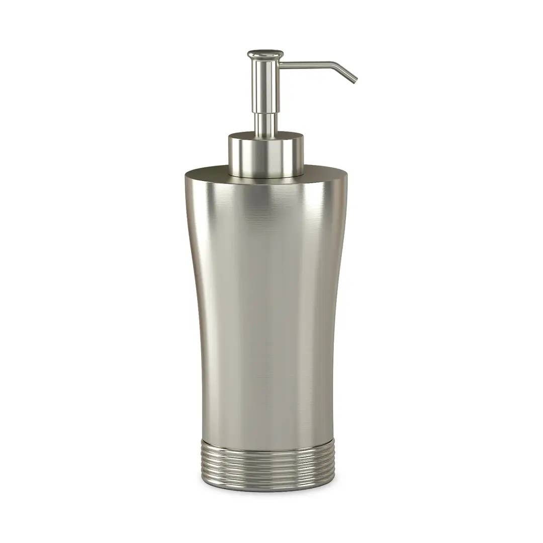 Metal Liquid Soap Dispenser Pump Bottle | Bathroom Vanity & Kitchen Sink,Holds Soap,Lotion & Sanitizer | Pewter