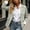 Mint Green, variant on Purcolt Blazer for Women Dressy Casual Notched Lapel Roll-up Long Sleeve Single Front Button Jackets Suit Comfort Stretchy Slim Fit Outerwear for Business Work Office