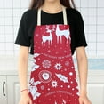 thumbnail image 5 of yilyih Christmas Apron Adjustable Apron Fine Linen Printed Kitchen Cooking Apron,Holiday Kitchen Funny Costume for Christmas Dinner Party Cooking Baking Crafting House Cleaning Supplies, 5 of 6