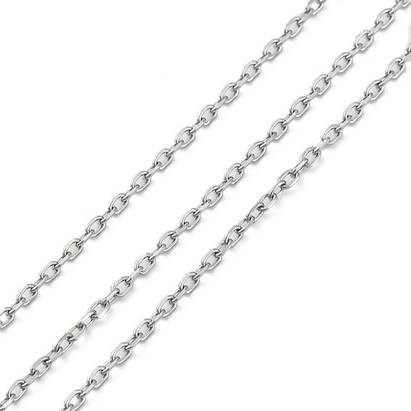 304 Stainless Steel 10 m 304 Stainless Steel Cable Chains Soldered Stainless Steel color