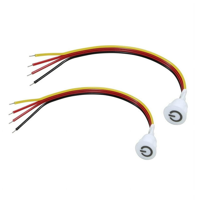 2 Uds Interruptor de AtenuacióN TáCtil DC3.7V 5V 12V Sensor de Interruptor de AtenuacióN Continuo para Luz LED, RV, Gabinete, Armario y Tira