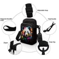 thumbnail image 5 of HELLHERO Colorful Panda 2 Zippers Crossbody Sling Bags Polyester for Unisex, 5 of 7