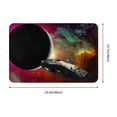thumbnail image 3 of DouZhe Doormat Non-Slip Washable Floor Mat, Indoor Area Rug Universe Spaceship Space Travel Pattern Carpet, 24x16 inches, 3 of 7