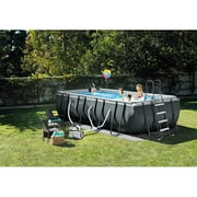 Ultra XTR 18 x 9 x 52 Rectangular Above Ground Pool Set W/ Pump
