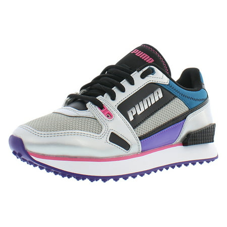 Puma Mile Rider Womens Shoes Size 6, Color: Silver/Purple/Berry