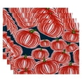 thumbnail image 2 of E by Design Flipping for Fall Pumpkins-A-Plenty Placemat - Set of 4, 2 of 5