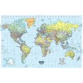 thumbnail image 3 of House Of Doolittle Hod710 Us & World Maps Laminated World Map 50X33, 3 of 3