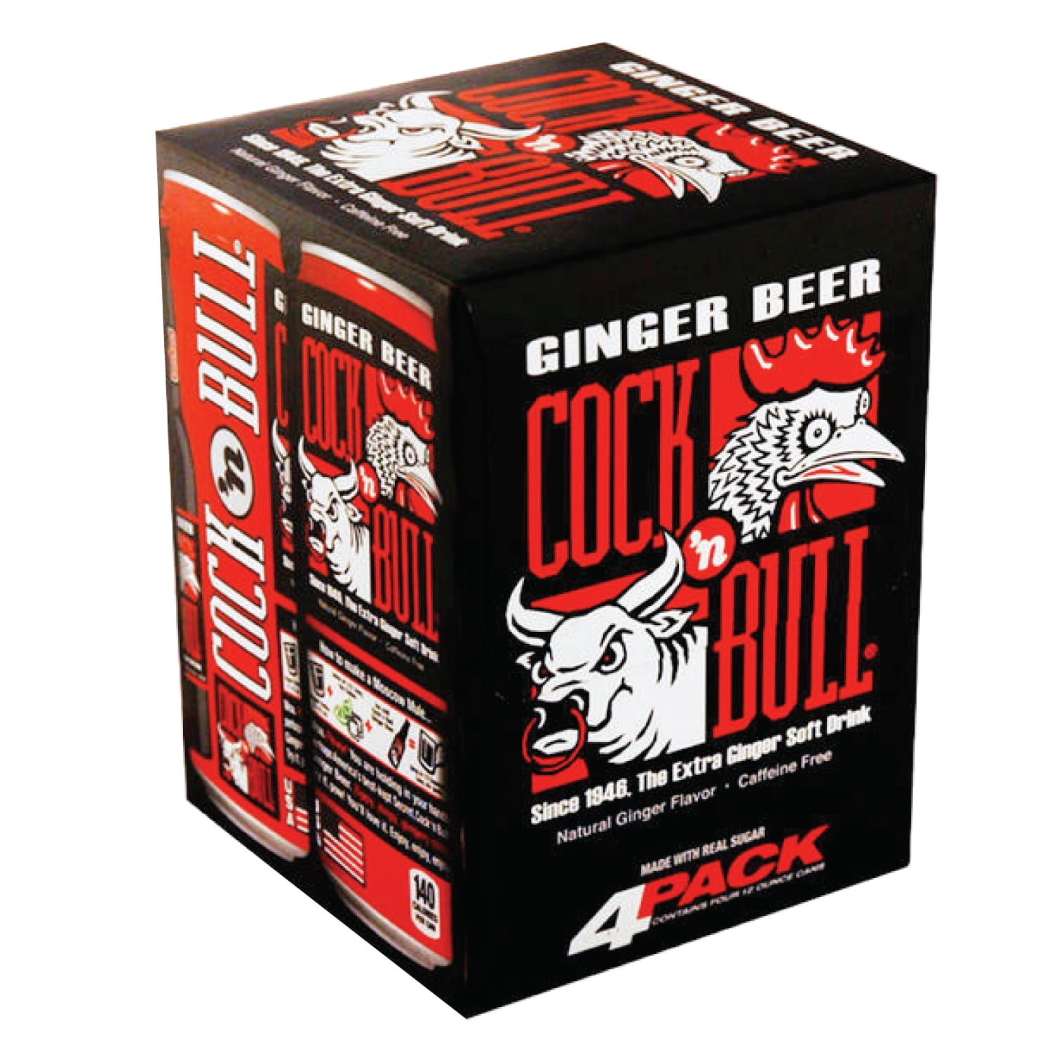 Cock 'n Bull Ginger Beer 24/12 fl. oz. (355ml) Can Case (24-Pack)