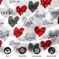 thumbnail image 3 of Flymme Girls Sheet Sets Twin Size,3 Piece Hearted Love Pattern Bed Sheet for Kids Teens Bedroom Romantic Decor Red Gray Bedding Set with Pillowcases, 3 of 8