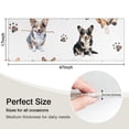thumbnail image 5 of Cartoon Corgi Dog and Footprints Kitchen Rug Mat,Kitchen Runner Rugs Non Skid Washable,Decorative Kitchen Floor Mats for Kitchen,Sink,Laundry,17"X47", 5 of 5