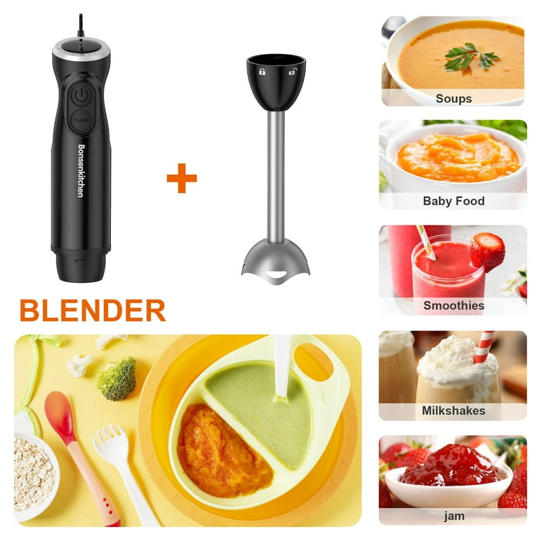 GE+Immersion+Blender+%7C+Handheld+Blender+for+Shakes+Smoothies+Baby+Food+Soups  for sale online