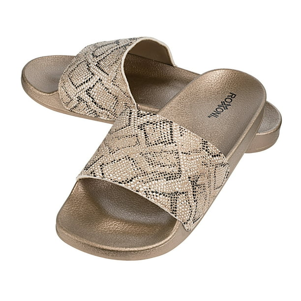 womens flat slides