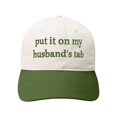 thumbnail image 2 of Put It On My Husband's Tab Funny Trucker Hats Women Vintage Adjustable Baseball Cap Embroidery Fashion Trucker Hat, 2 of 5