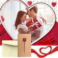 thumbnail image 2 of FNGZ 2024 Valentine's Day Gift 2024 Greetings Romantic Card Retro Kraft Paper Hollow Heart Card (True Love), 2 of 5