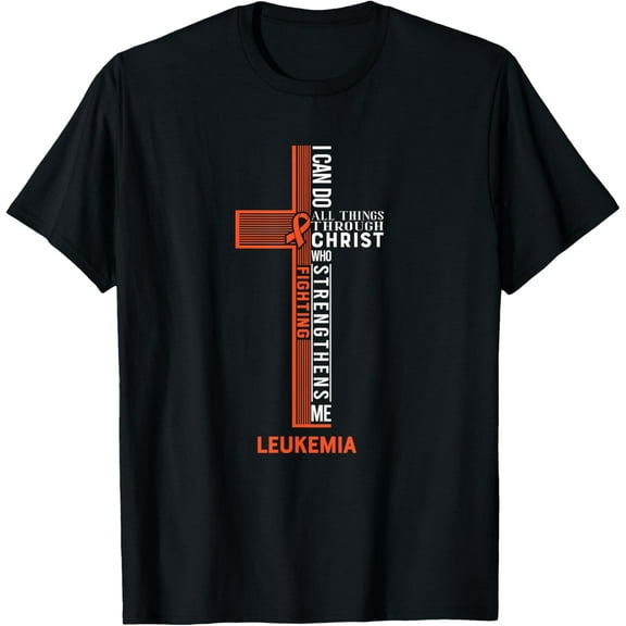 Leukemia Fight Cancer Ribbon T-ShirtMen's and women's pure cotton short-sleeved shirts