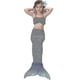thumbnail image 1 of Traje de baño para niñas, conjunto de Bikini con cola de sirena, trajes de juego de rol, trajes de baño, azul oscuro, 6-7 años, 1 of 5