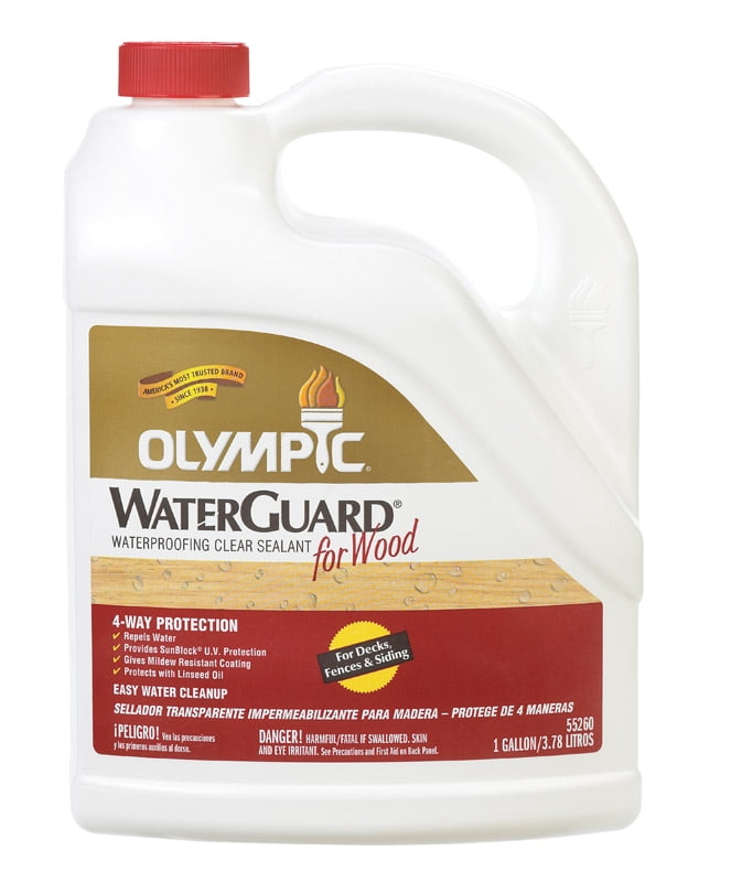 Olympic Waterguard Waterproofing Wood Sealant Voc Exterior Clear 1 Gl