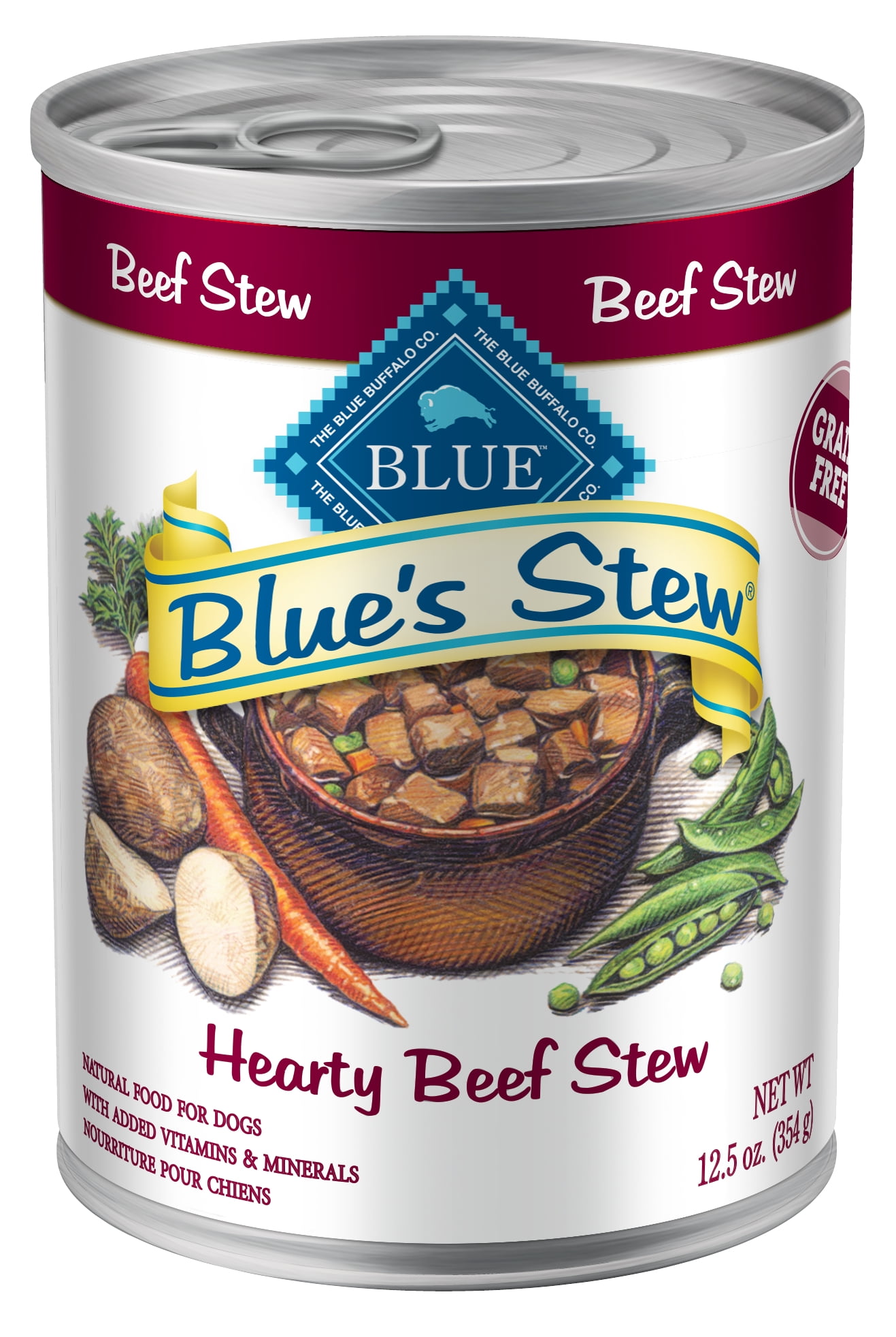 Blue Buffalo Blue's Hearty Beef Stew Wet Canned Dog Food