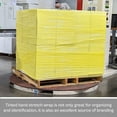 thumbnail image 3 of SSBM Yellow Tinted Cast Hand Stretch Wrap 18" x 1500' 96 Rolls 80 Gauge Plastic Self Adhesive Shrink Film for Packaging, 3 of 9