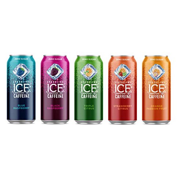 Sparkling Ice +Caffeine, Naturally Flavored Sparkling Water with
