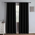 thumbnail image 1 of Juego de 2 paneles de cortinas opacas IGEMAEVE, 213 cm de longitud, color negro, 1 of 8