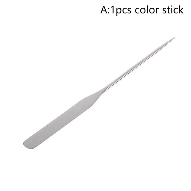 Espátula de tóner de maquillaje de acero inoxidable, barra mezcladora de dos cabezas, herramienta de mezcla de crema de base, herramienta de maquillaje cosmético Gao Jinjia LED