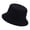Black, variant on Blank Cotton Bucket Hat Fishing Hunting Hat Unisex Summer Outdoor Cap-Aqua