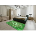 thumbnail image 5 of Ahgly Company Machine Washable Indoor Square Transitional Green Area Rugs, 5' Square, 5 of 7