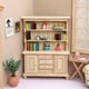 thumbnail image 3 of Armario de almacenamiento Dollhouse Furniture de 3 niveles, madera de roble, 1/12, 3 of 3