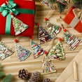 thumbnail image 5 of Christmas Tree Ornaments, Holiday Decorations, Colorful Wooden Christmas Tree Pendants for Party and Home Decoration, Multicolor, Compact and Durable Design, 5 of 7