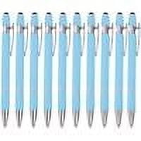 TIMIFIS 10 Pcs Gel Ink Pens, Stylo-Bille Métallique Rétractable Noir à Pointe Fine 0,5 mm Ink Pens Premium Fournitures pour Étude et Journal Cadeaux de Saison de Départ fors