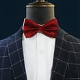 thumbnail image 7 of TELOLY Elegant Grid Pattern Bow Ties Formal Tuxedo Bowtie, Gift Idea for Men and Boys, 7 of 7