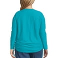 thumbnail image 3 of Just My Size Plus-Size Women's Shadow Stripe Tunic, 3 of 5