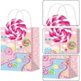 thumbnail image 5 of 20pcs Candyland Party Gift Treat Bags Lollipop Themed Party Goodie Bags with Handles Candyland Birthday Paper Gift Bag for Sweet Candy Party Baby Shower Supplies, 5 of 9