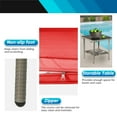 thumbnail image 6 of FDW 2-Piece Rattan Outdoor Conversation Sets with Thick Cushions, Gray/Red, 6 of 7