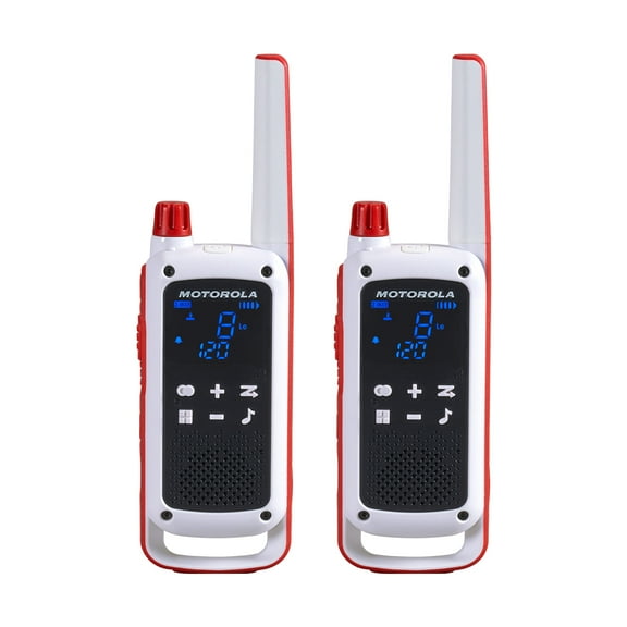 Motorola Talkabout T478 Emergency Walkie Talkie 22 Channel NOAA Weather Alert with Flashlight