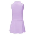thumbnail image 2 of Girls Tennis Golf Outfit Sleeveless Polo V Neck Tank Top and Skorts Sets Sport Skirt with Pockets, 2 of 5