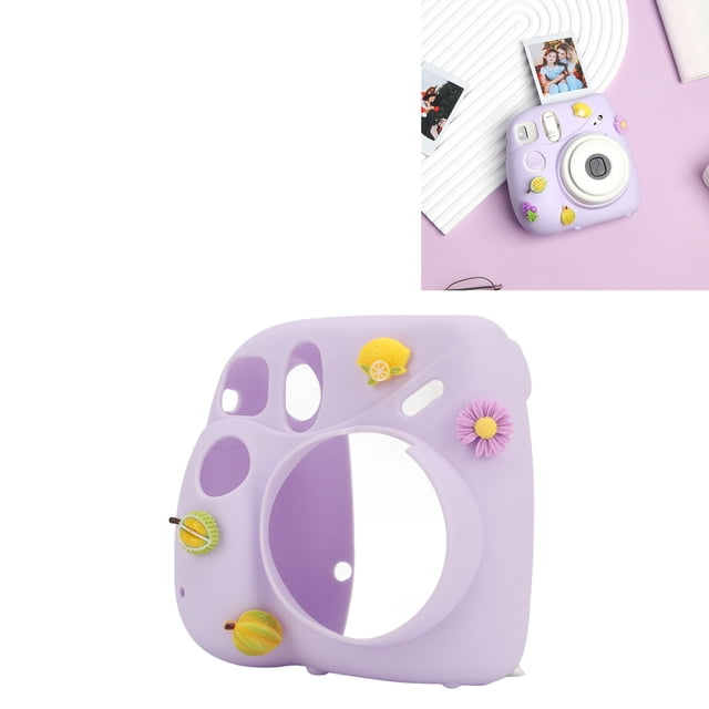 Premium Silicone Camera Case, Soft Protective Cover with Shoulder Strap forMini 7 Plus, Lightweight and Durable Case, Perfect Gift Choice