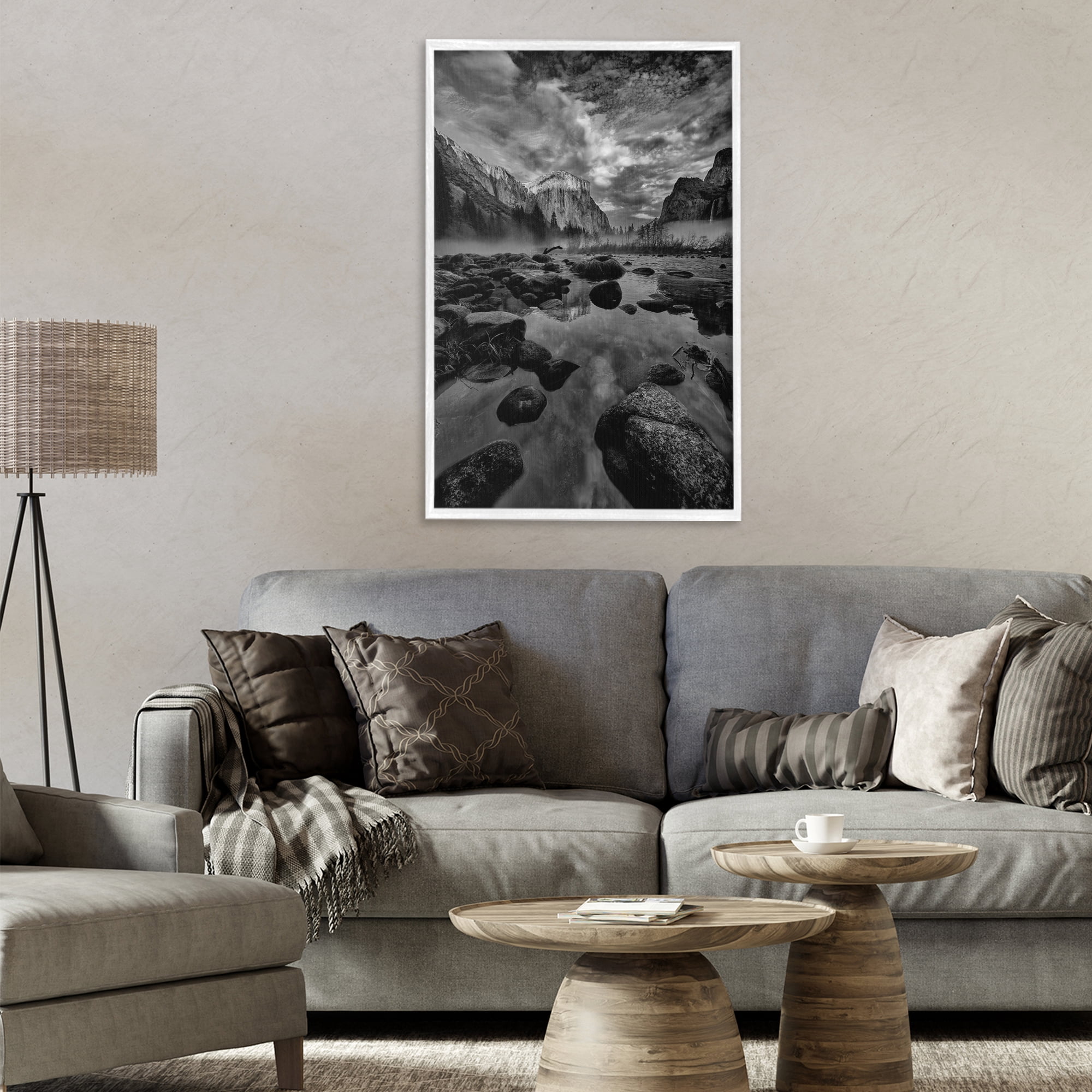 Stupell Industries Morning in Yosemite Valley White Framed Giclee Art, design by Jon Evan