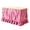 Hot Pink, variant on Checkered Desk Skirt,Ruffled Elastic Wrap Around Table Cover,Home Decor Table Skirt,72.1"×29.9"(Black)