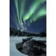 thumbnail image 2 of Art.com Aurora Borealis over Blafjellelva River in Troms County, Norway Stretched Canvas Print Wall Art by Stocktrek Images, 16" x 24", 2 of 4