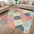 thumbnail image 4 of Bleum Cade 8'x10' Area Rugs for Living Room, Washable Rugs Boho Rugs for Bedroom Dinning Room,Floral Rug Ultra Soft Non Slip Durable Large Carpet Home Decor, 4 of 13