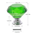 thumbnail image 2 of Perillas de cristal Husfou para cajones, 30 mm, con forma de diamante, para armarios, tocadores, decoración del hogar, paquete de 10, 2 of 5