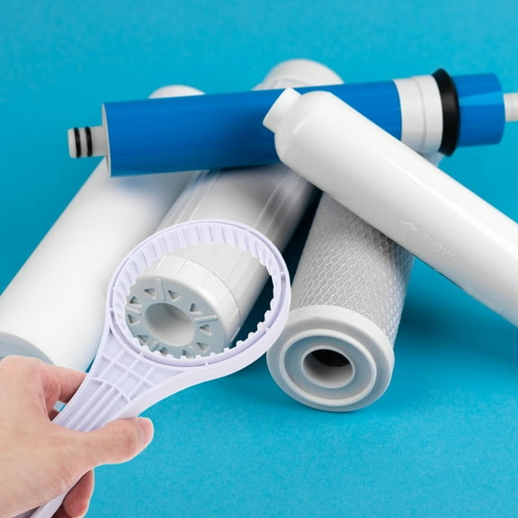 VORCOOL 2Pcs Water Filter Housing Wrench White Plastic for Quick Replacement on Purifiers