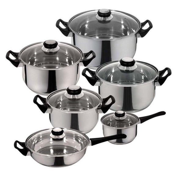 Batería Cocina Magefesa Acero Inox 12 Pzas Monterrey