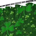 thumbnail image 3 of Ensemble de Rideau de Douche avec Encliquetable, Feuille de Trèfle Chanceuse Irlandaise Vacances (3) Rideaux de Douche Réutilisables Doublure de Douche Décorative en Polyester, 72x72 Pouces, 3 of 4
