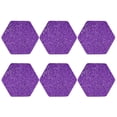 thumbnail image 2 of Bingfone Vintage Glitter Purple Leather Drinks Coasters With Set Of 6,Suitable For Home Kitchen,Coffee Cup Coasters Home Gift, 2 of 9