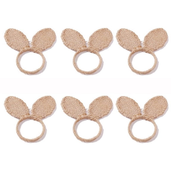 6PCS Napkin Rings Easter Napkin Rings Holder Napkin Rings Buckles Dining Table Setting Decor