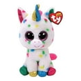 thumbnail image 2 of Ty Beanie Boos - Harmonie the Rainbow Speckled Unicorn  – Medium (10")  – Glitter Eyes  - Stuffed Animal, 2 of 3